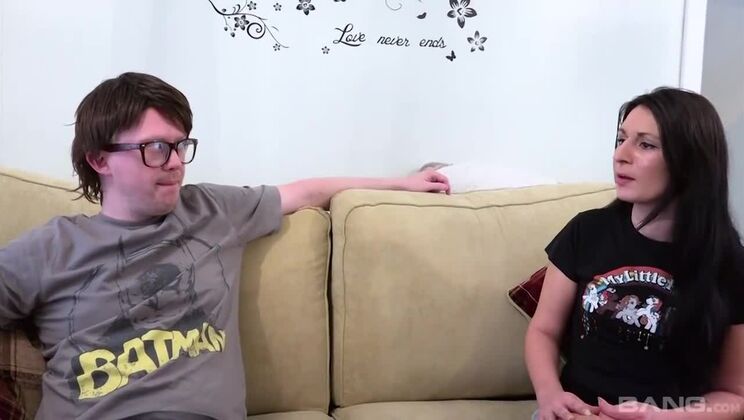 Sophie Garcia Blows Nerd With Messy Facial Cumshot