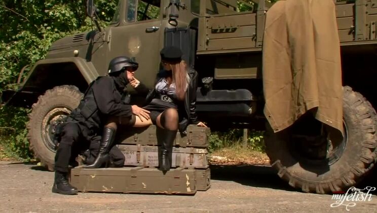 Dominno the Blonde MILF Loves Big Cock - Outdoor Action