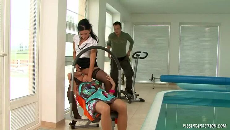 [Tainster] - Piss and Cum on Lena Cova's Face - Lena Cova