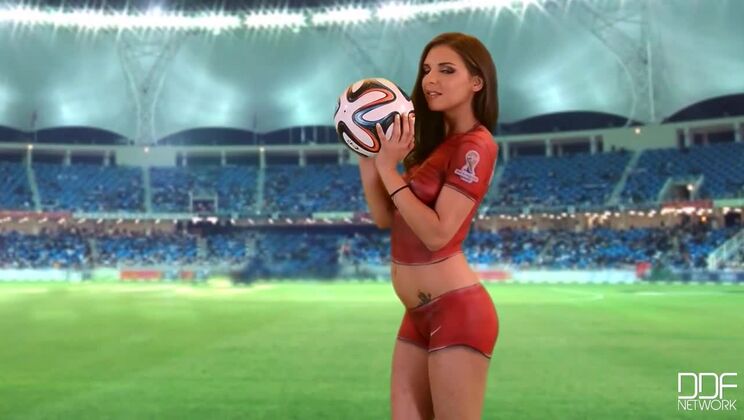 [1By-Day] - Brunette Henessy’s Outdoor Moves: Russian Tattooed Medium Tits - Inna Innaki