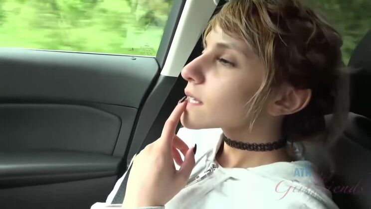 [ATKGirlfriends] - You Play with Hime Marie's Shaved Pussy on the Beach - Hime Marie