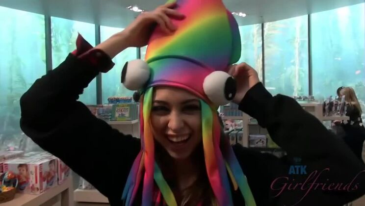 Riley Reid Alone at the Aquarium