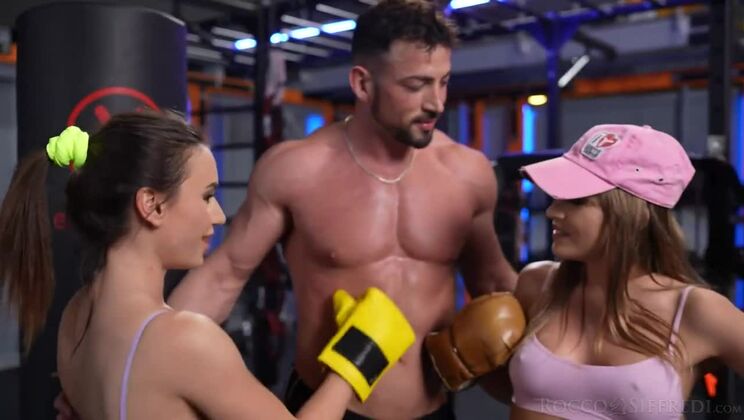 Threesome Fuck with Brunette and Stallion