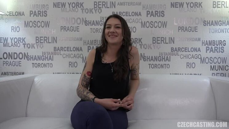 [CzechCasting] - Supreme Jolana - Hot Brunette with Tattoos Gets Casting - Veronika