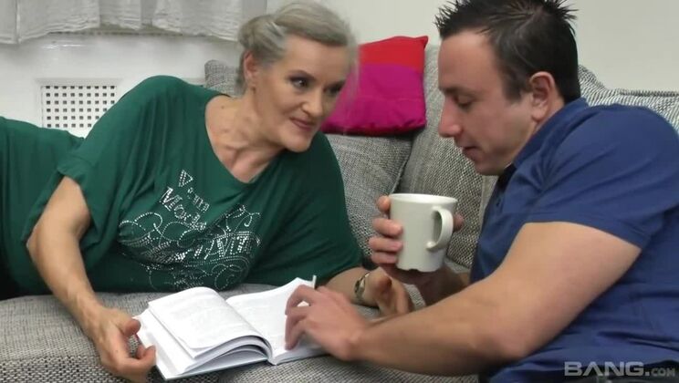 Riding Big Dick Ends with Cum on Blonde's Tits