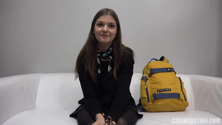 Brunette Marketa in Czech Sex Toy Casting