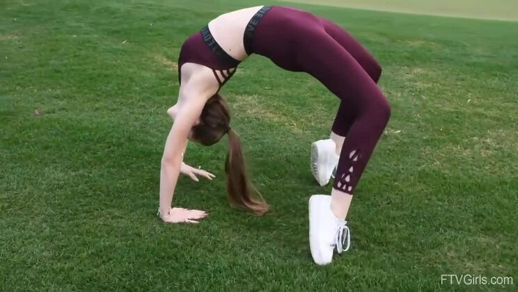 Outdoor Lingerie Play for Young and Beautiful