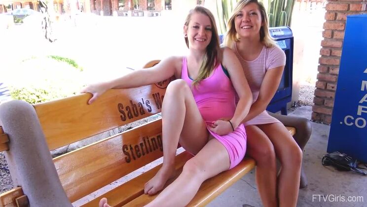 Roommate Lesbians Madison and Rachelle Get Wet