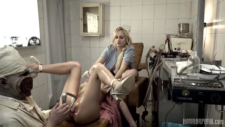 [HorrorPorn] - Hardcore Sex at the Dentist - Blonde and Brunette - Danny D - Liza Del Sierra