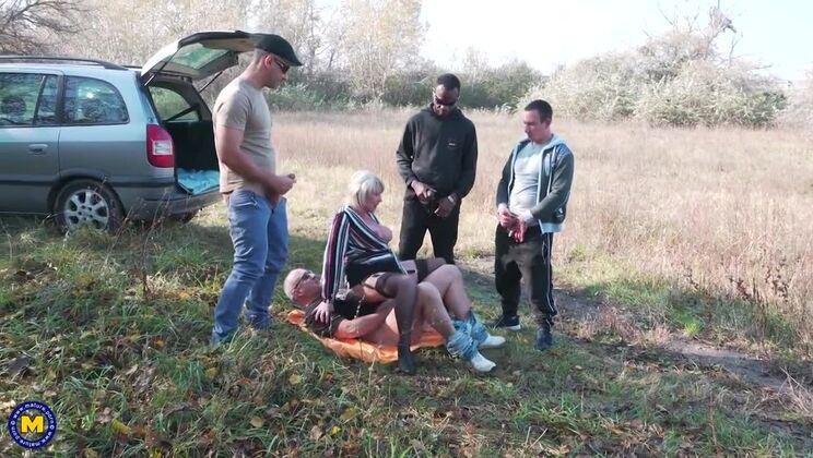 Group Sex with Amy - Can She Handle 4 Men?