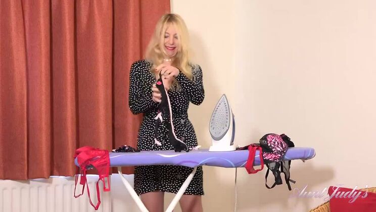 Lucinda in Stockings and Lingerie is Seductive