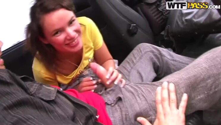 [PickupFuck] - Mia And Vova Fuck Brunette Girl With Pierced Cunt - Mia - Vova