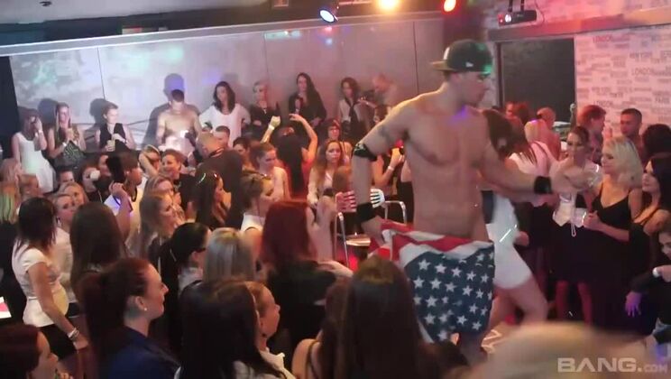 Big Tits, Brunette, Blonde in Interracial Action