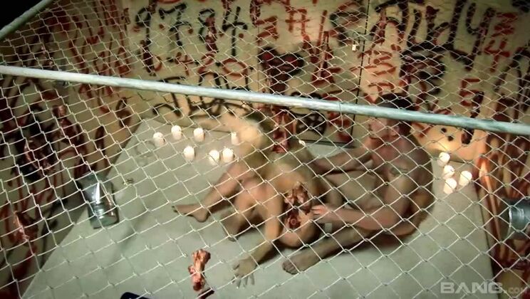 Horny Blonde Takes Big Cock in Gloryhole Threesome