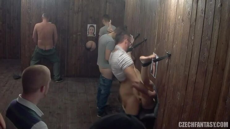 European Blonde Big Tits in Czech Gloryhole