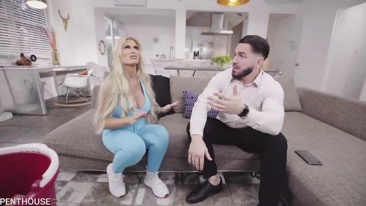 [PentHouse] - Busty Blonde Maid Casca Akashova at Work - Casca Akashova