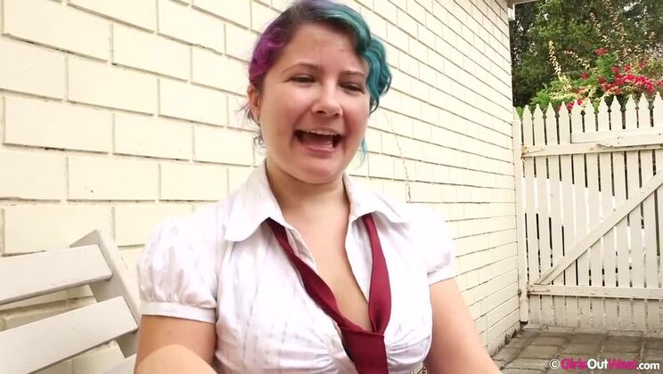 Outdoor Casting with Gala & Nio's Big Boobs