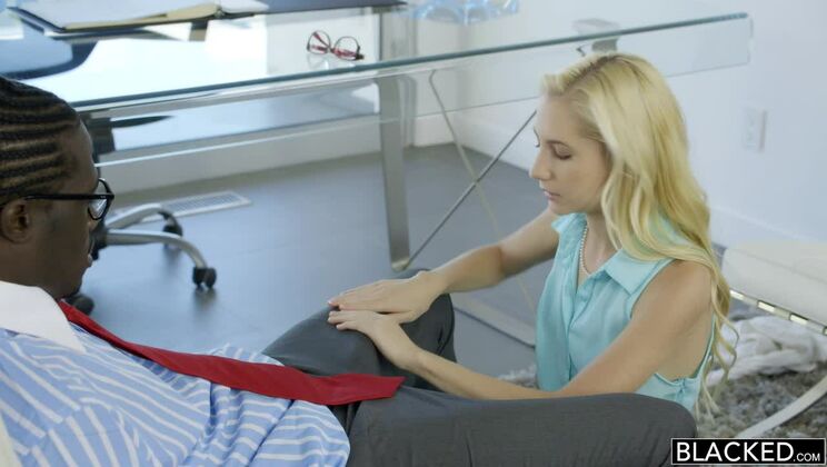 [BLACKED] - Hot Babe Gets Doggystyle from Boss - Odette Delacroix - Michael Williams