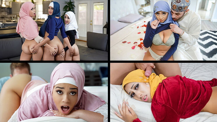 [TeamSkeetSelects] - Top Hijab Encounters - Aaliyah Hadid - Ella Knox - Penelope Woods - Willow Ryder