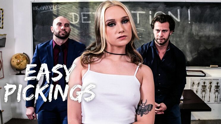 [PureTaboo] - Blonde Teen Sucks and Gets Cum On Face - Seth Gamble - Stirling Cooper - Gwen Vicious