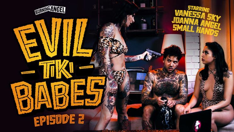 [BurningAngel] - Brunette Beauties: Tattooed and Titted - Vanessa Sky - Small Hands - Joanna Angel