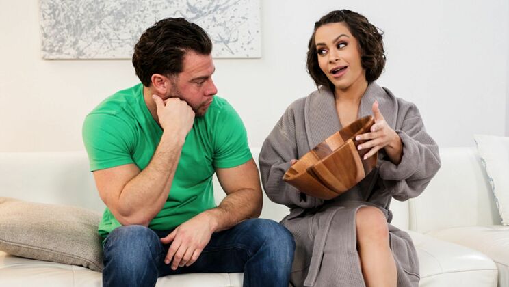 [NuruMassage] - Cumshot on Natural Tits and Pussy - Seth Gamble - Nicole Aria