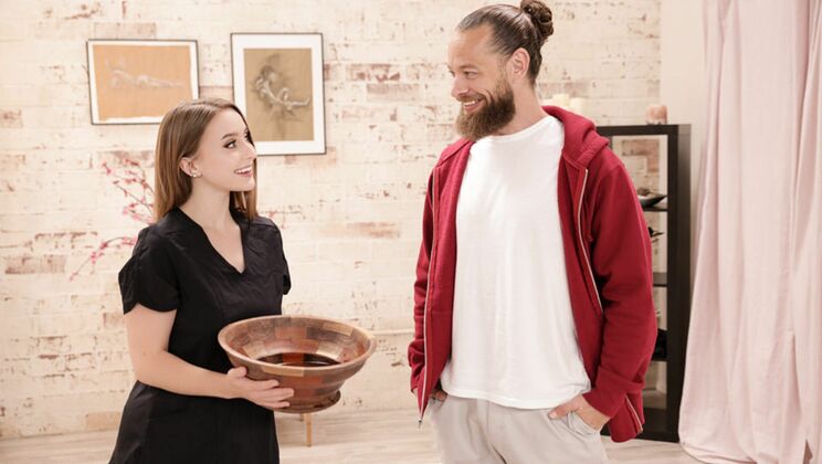 Big Cock and Natural Tits - Perfect!