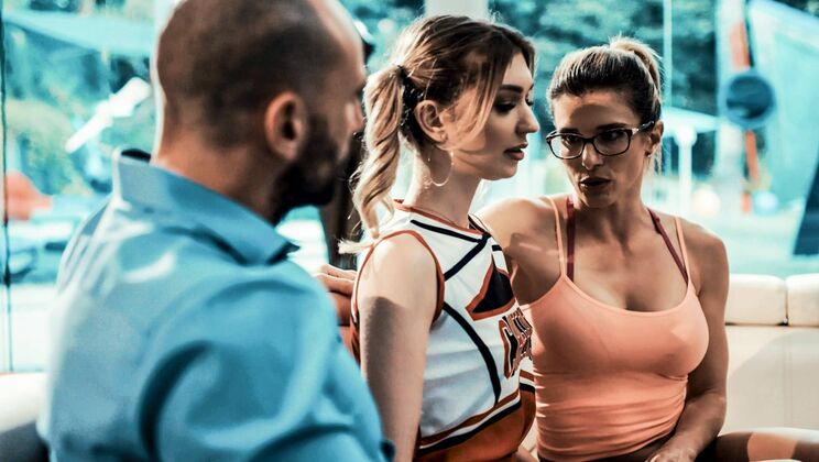 [PureTaboo] - Cheerleader Girl Pussy Eating - Cory Chase - Stirling Cooper - Marykate Moss