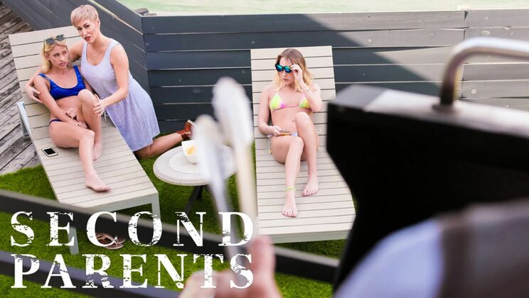 Stepfamily Threesome With Big Tits Blonde And Her Stepdad