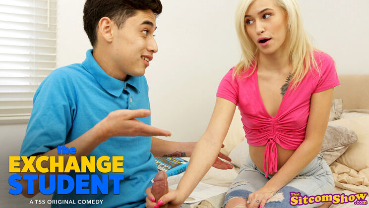 Petite Exchange Student's Big Cock Encounter