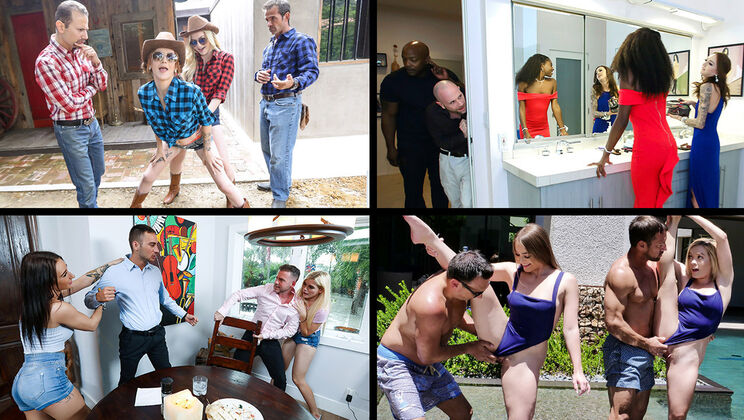 [DaughterSwap] - Stepdaughter Foursome Swap - Riley Star - Katie Kush - Megan Hughes - Kenzie Madison