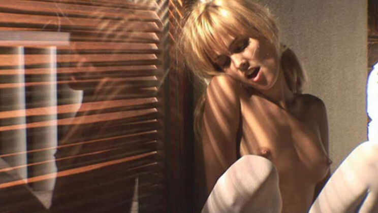 [WowGirls] - Sasha, Hairy Pussy, in White Lingerie - Sasha