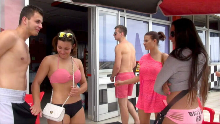 [SummerSinners] - Brunette Teen Fucks Hard Outdoor - Billie Star - Alexis Cherry