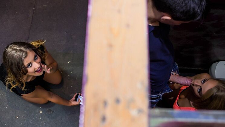 Mina Sauvage Takes Jordi's Big Cock in Reverse Cowgirl