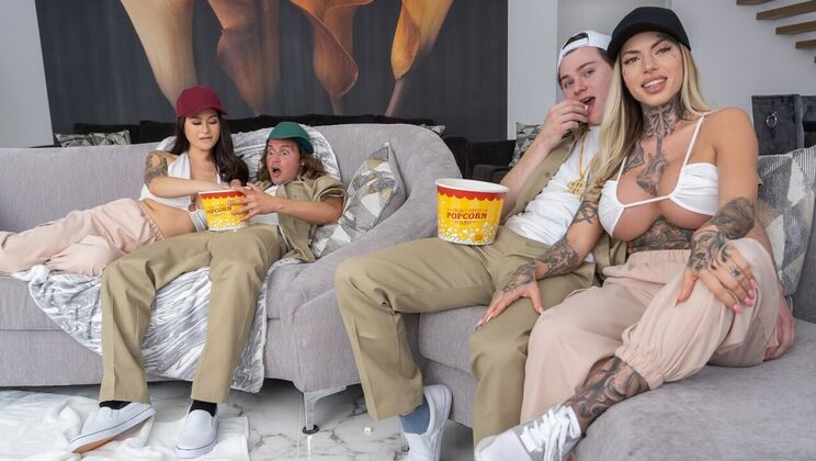 [Brazzers] - Twinz Win With Deepthroat - Jay Romero - Jasmine Wilde - Anthony Pierce - Chantal Danielle