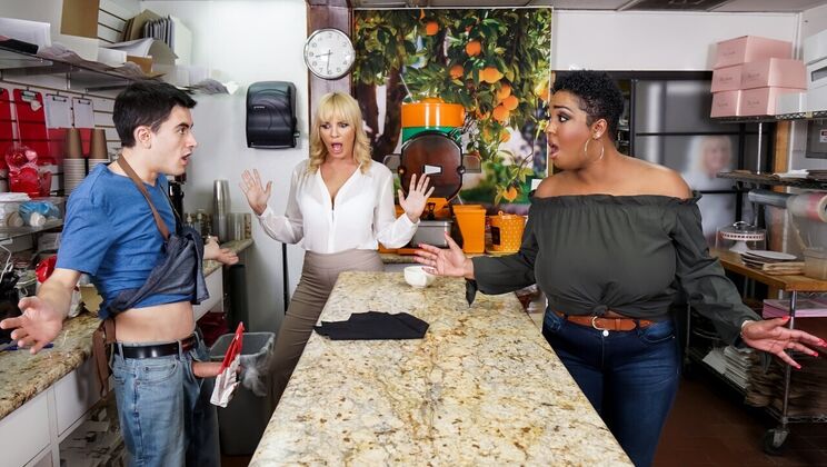 [LilHumpers] - Double Blowjob with Two Hot Baristas