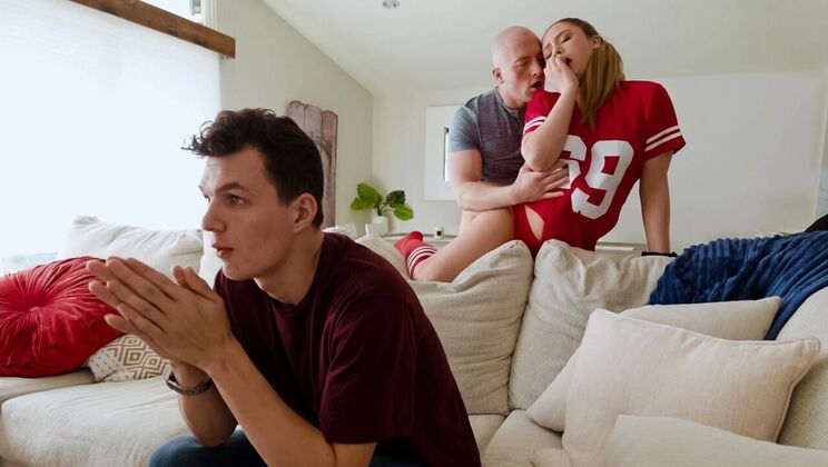 [SneakySex] - Belt Down Blowjob - Lucy Doll - Zac Wild