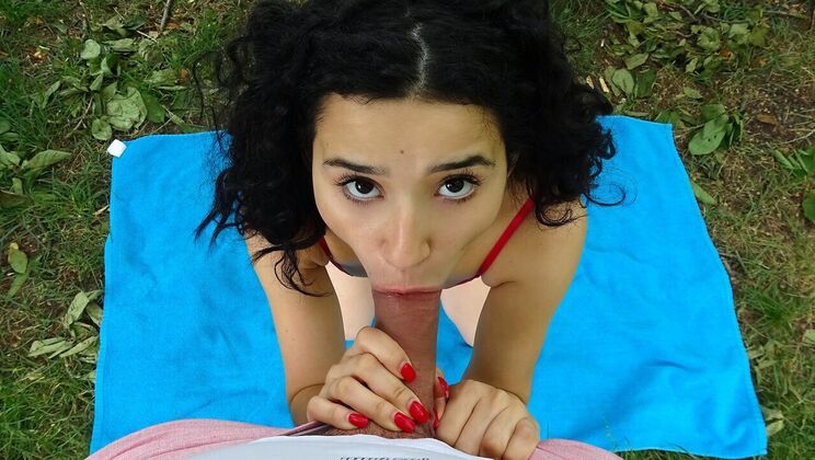 Fucked Outside in Doggystyle by Spanish Girl