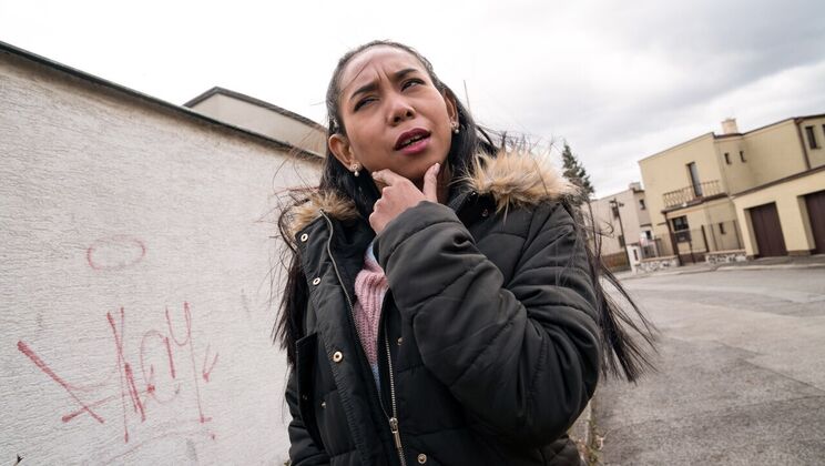 [PublicAgent] - Big Cock Fucks Asian Babe in Cowgirl