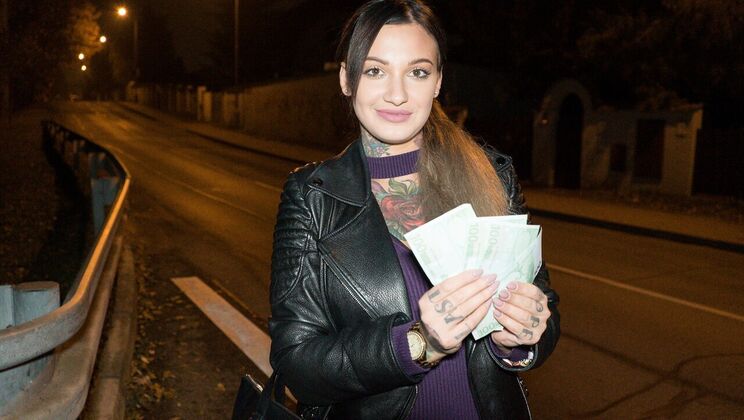 [PublicAgent] -  Outdoor cumshot with standing doggystyle and blowjob  - Thomas Hyka - Adel Asanty