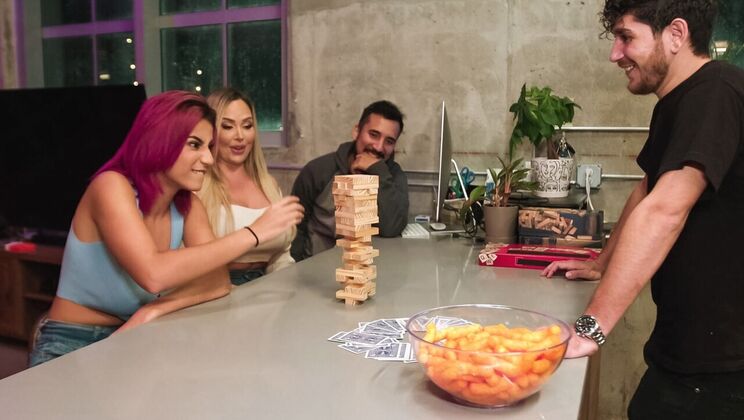 [WeLiveTogether] - Big Tit Lesbians in Steamy Bathroom Encounter - Callie Brooks - Roxie Sinner