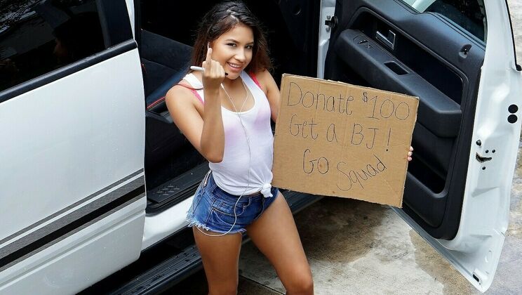 Teenager Gets Wet at Car Wash