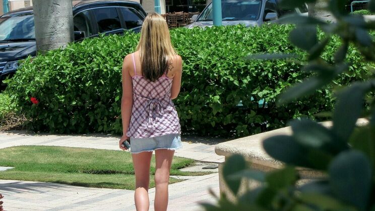 [PervsOnPatrol] - Brunette Latina Rides a Big Cock with Piercing and Tattoo