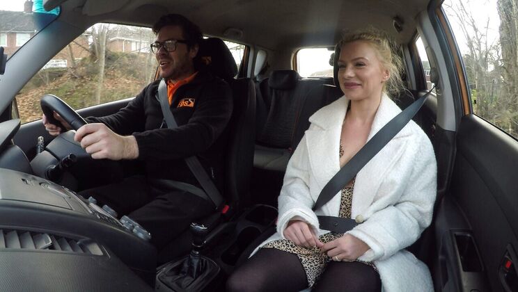 Polish Blonde's Driving School Sexcapade