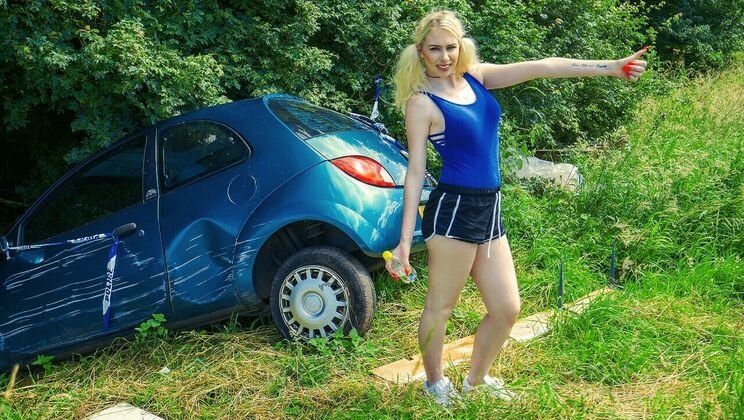 [StrandedTeens] - Grace Harper's Amateur Blowjob and Handjob - Grace Harper