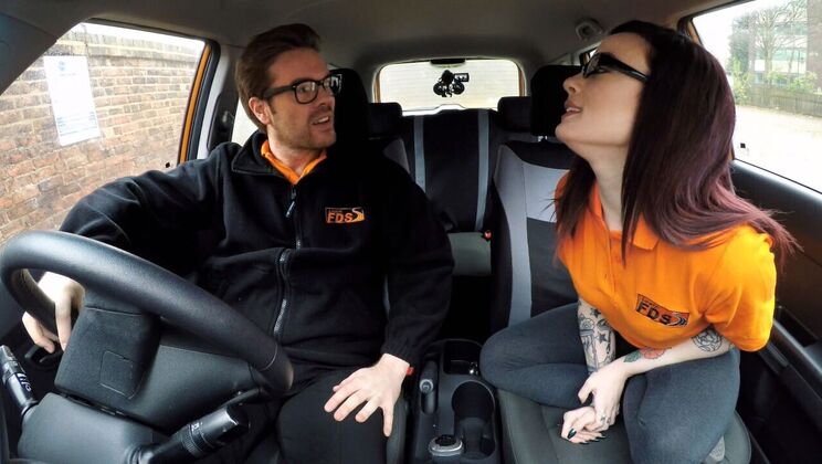 [FakeDrivingSchool] - Teen Petite American's Creampie Delight - Ryan Ryder