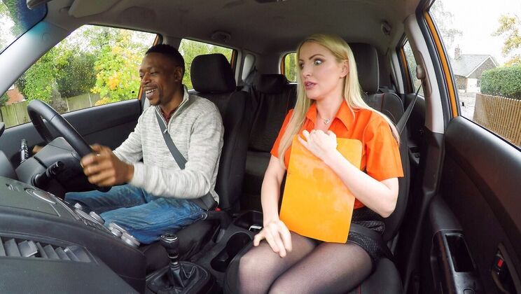 [FakeDrivingSchool] - Mr. Longwood's Black Cock Delights in Doggystyle - Mr Longwood