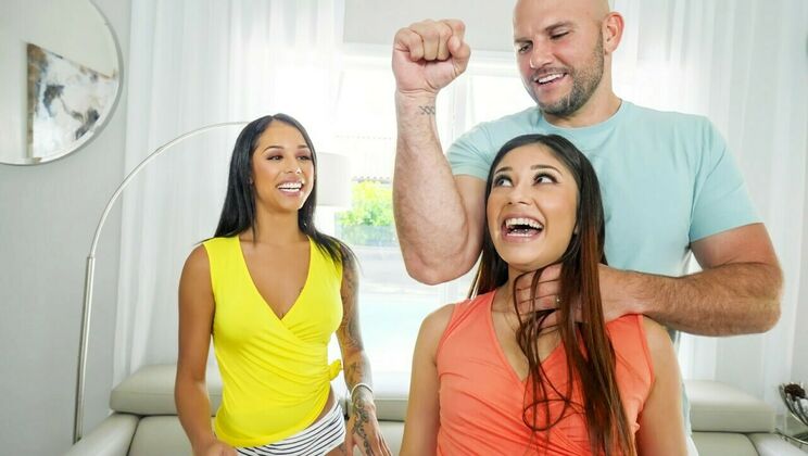 [Don'tBreakMe] - Two Girls, One Guy: Interracial Cowgirl Fun - jmac - Camila Cortez - Xxlayna Marie