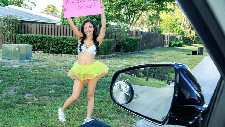 [StrandedTeens] - Wild Ebony Raver Outdoor Sex - Tony Rubino - Maya Bijou