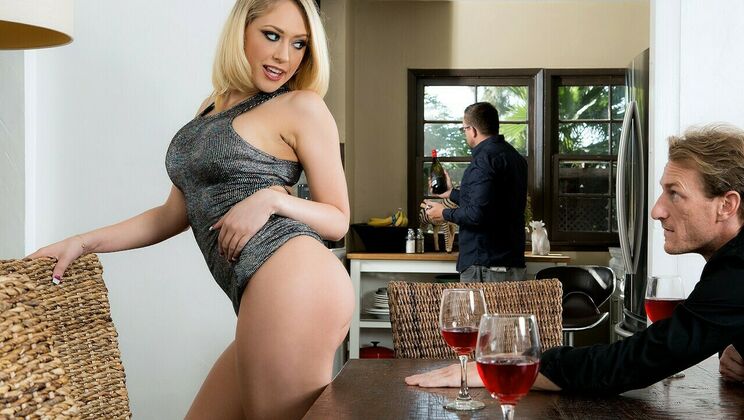 [PornstarVote] - Kitchen Fucking with Beautiful Blonde Kagney - Kagney Linn Karter